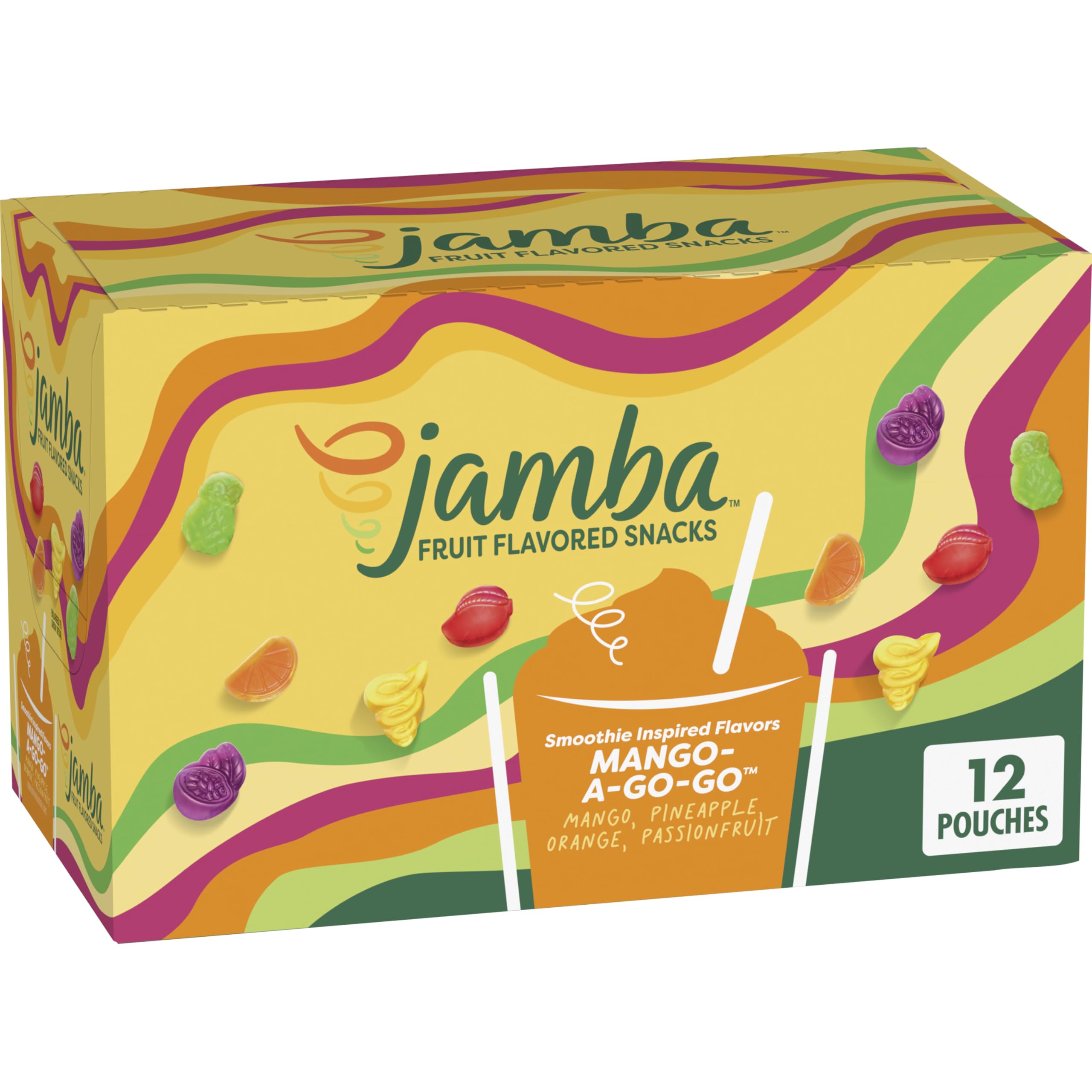 Jamba Mango- A-Go-Go Fruit Flavored Snacks 12 Count, 50.4 OZ
