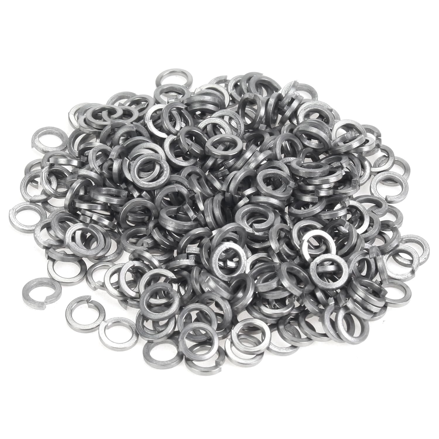 Sutemribor 310 Pieces M3 Stainless Steel Lock Washers, Split Lock Washers for Screws Bolts, Spring Lock Washers, Lock Metal Washers, Silver