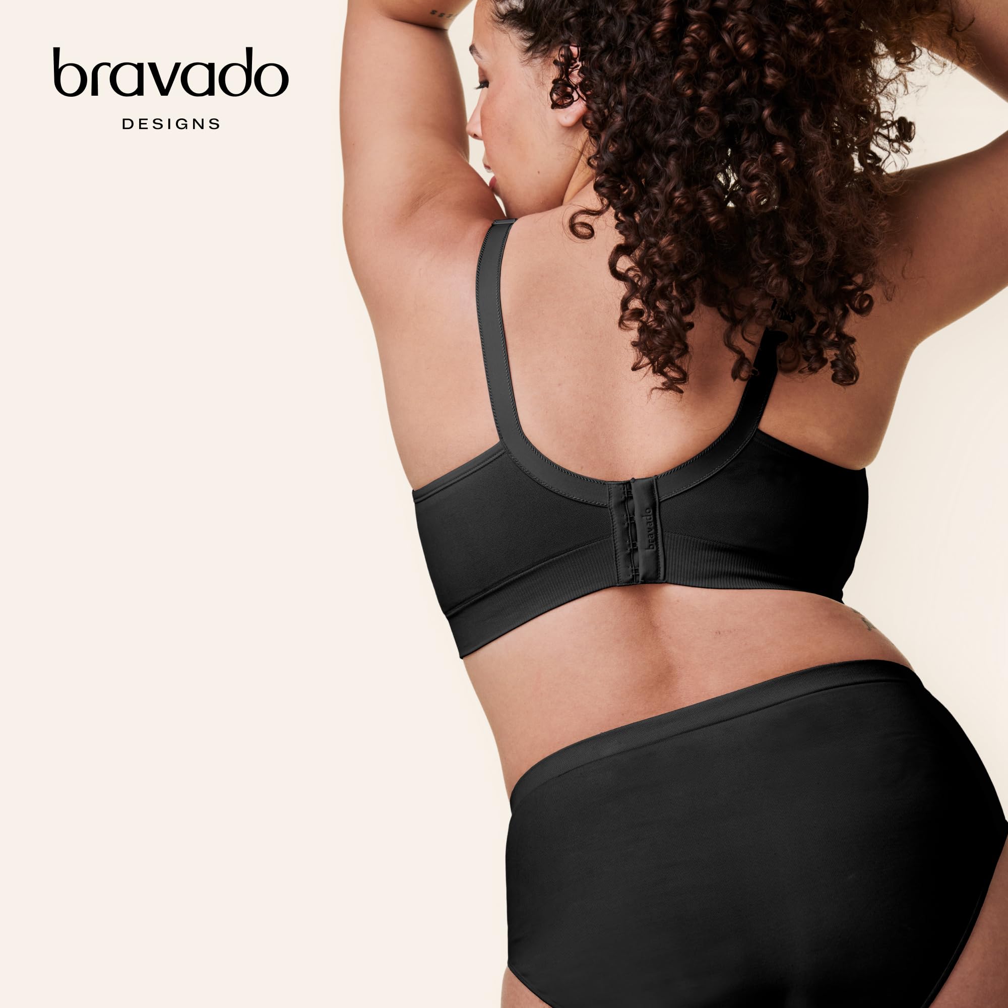 BRAVADO! DESIGNS Body Silk Seamless Brassière de maternité et d'allaitement sans Fil | Bonnet A, B, C, D, DD/E, DDD/F
