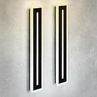 Vista 12 de ASD Lámpara LED de montaje en pared de 18 pulgadas de largo, aplique lineal para exteriores e interiores 3CCT, regulable, impermeable
