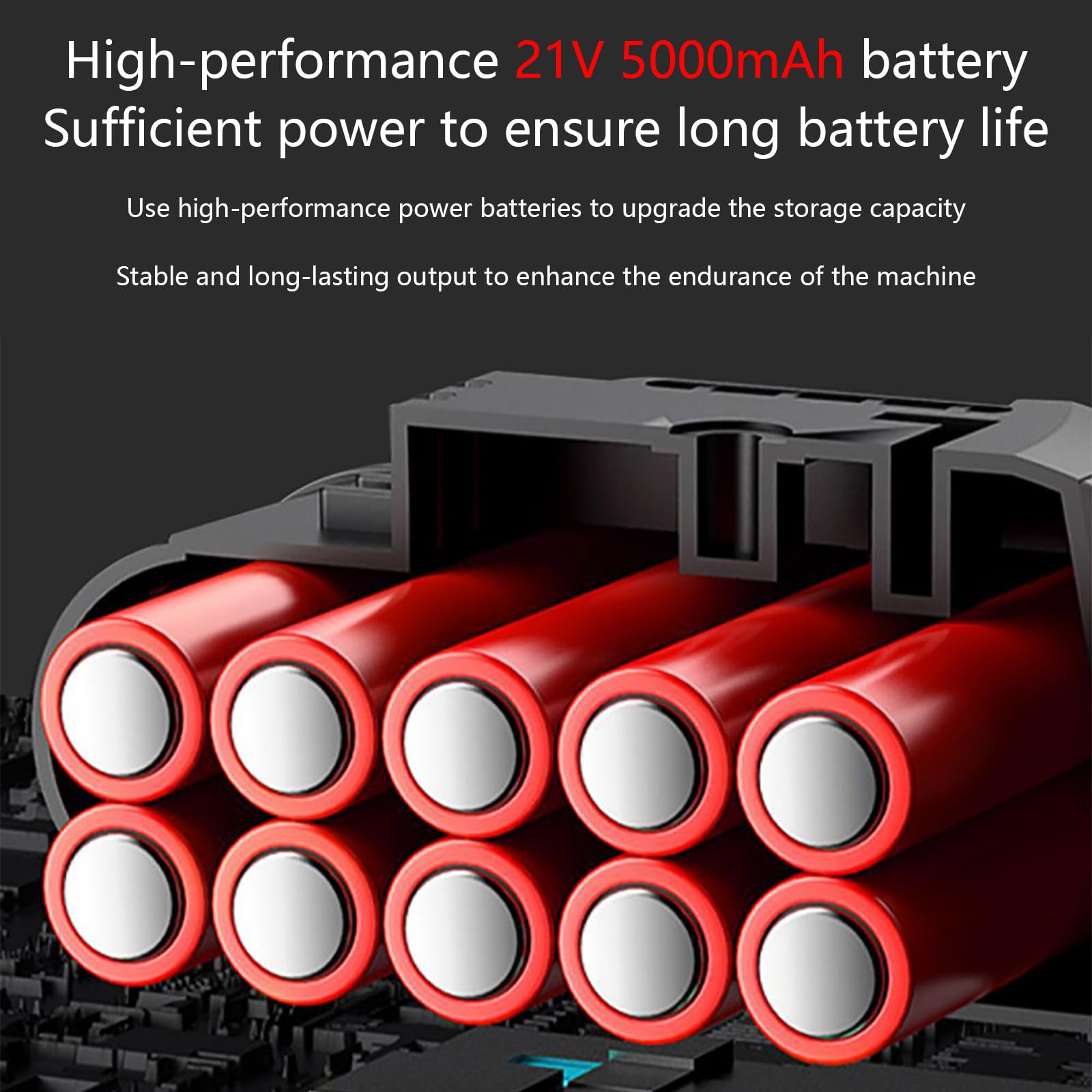 Elektryczna podkaszarka akumulatorowa z kołami, 21 V 5000 mAh podkaszarka akumulatorowa, akumulatorowa podkaszarka żyłkowa, elektryczna podkaszarka do trawy, obrzeżarka trawnika,1battery