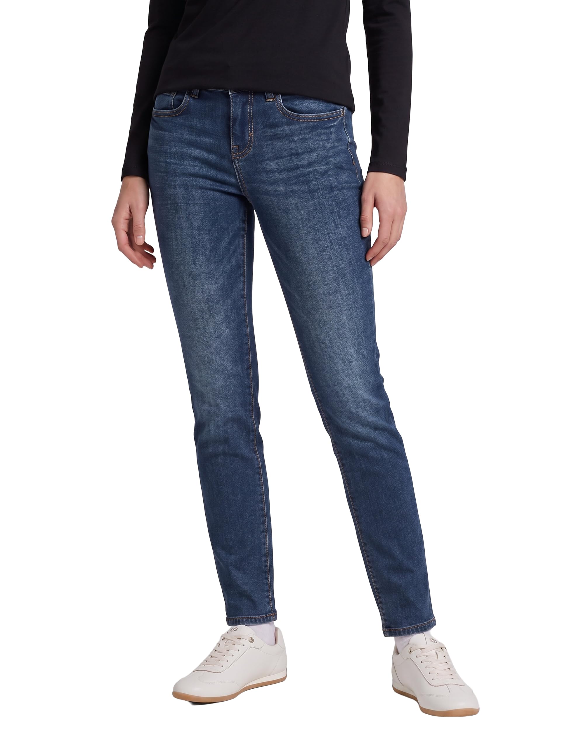 TOM TAILOR Damen Jeans 1008117 Alexa Slim, 10282 - Dark Stone Wash Denim (1), 31W / 30L