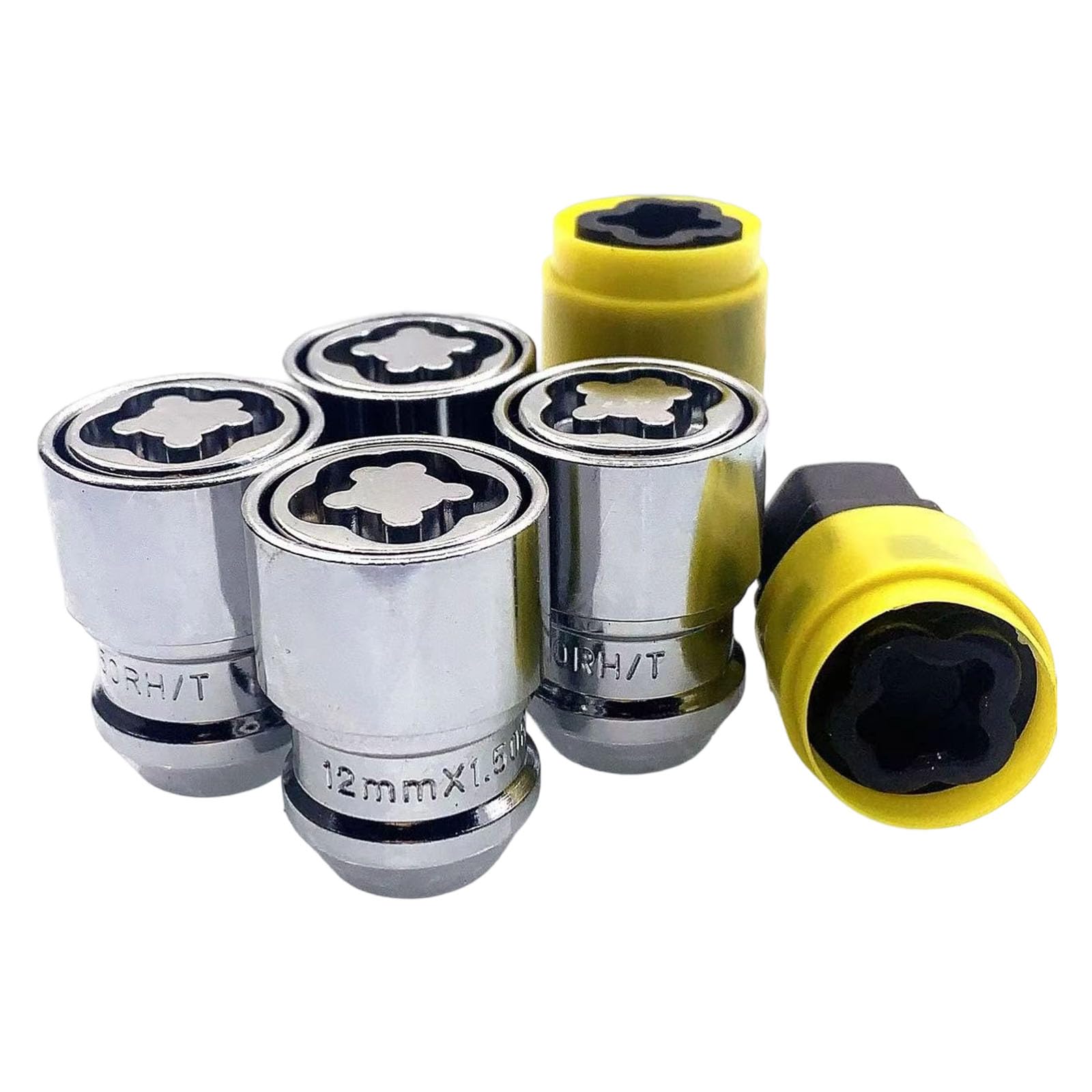 Kalttoy M12x1.25 Securelock Car Wheel Carbon Steel Coated Design Multi-Vehicle Compatible Antitheft Wheel Lugs Nut