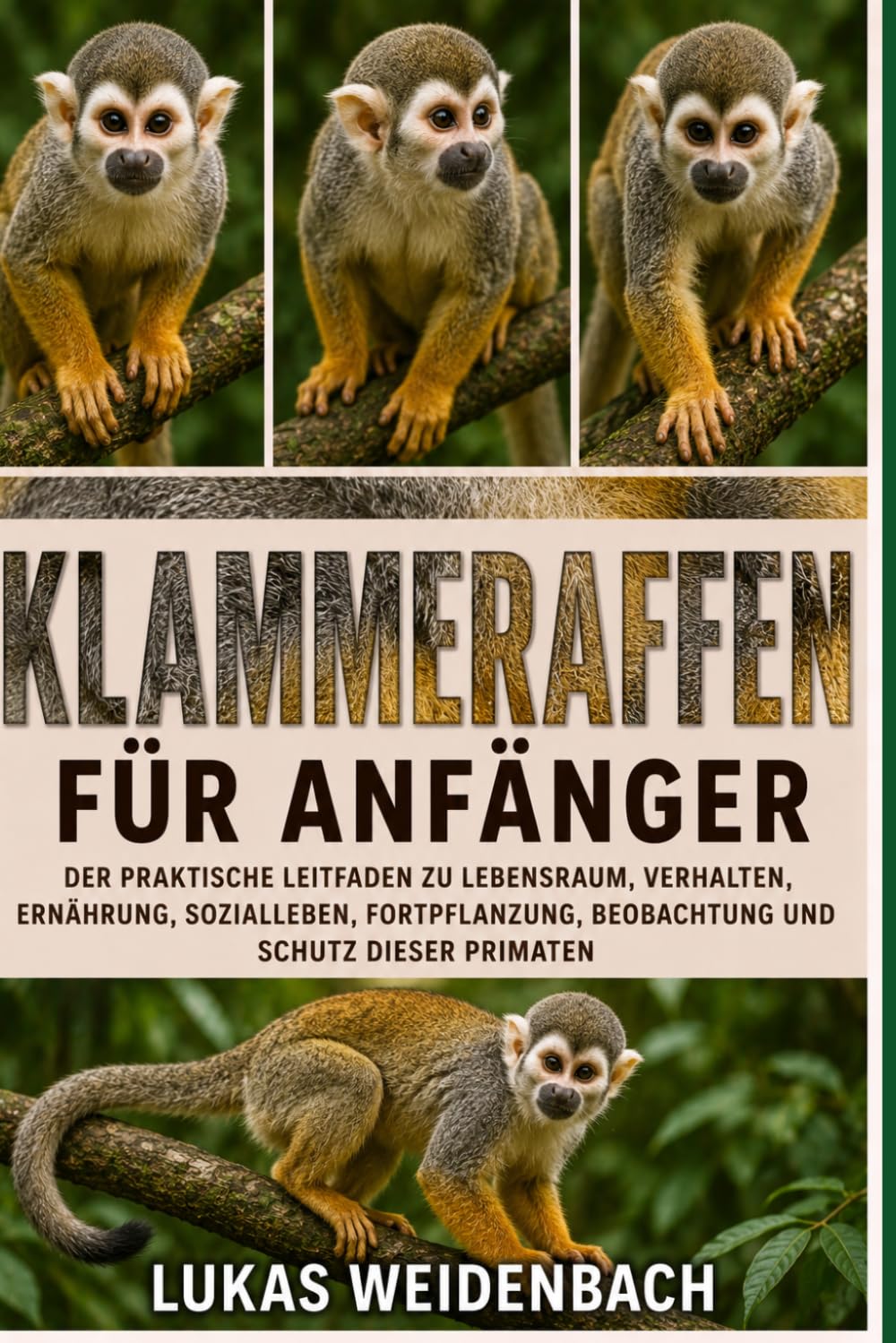 Klammeraffen für Anfänger: Der praktische Leitfaden zu Lebensraum, Verhalten, Ernährung, Sozialleben, Fortpflanzung, Beobachtung und Schutz dieser Primaten
