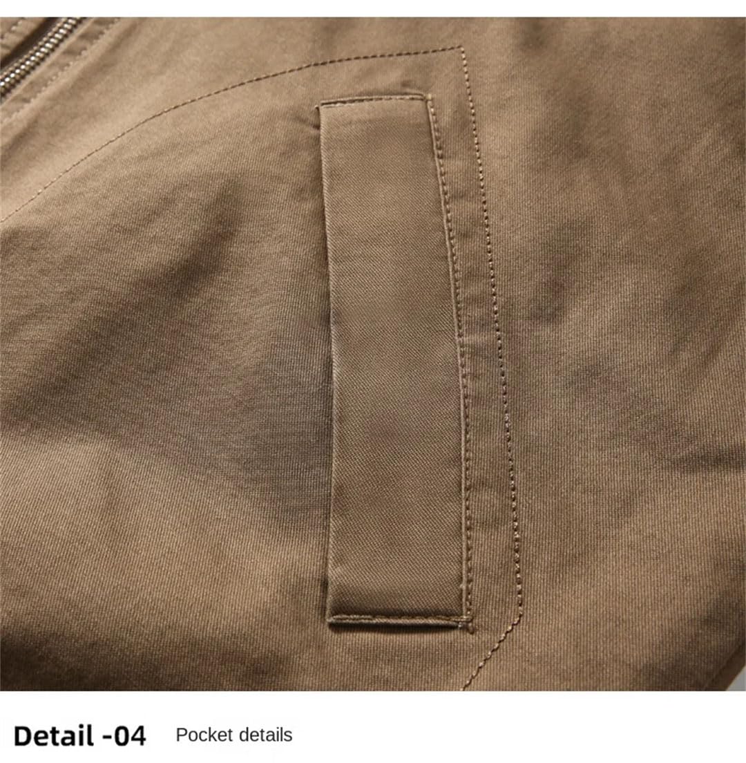 Giacca da uomo in lana di agnello invernale retrò tendenza con tasca sul braccio design esterno da viaggio cappotto da uomo giacca calda