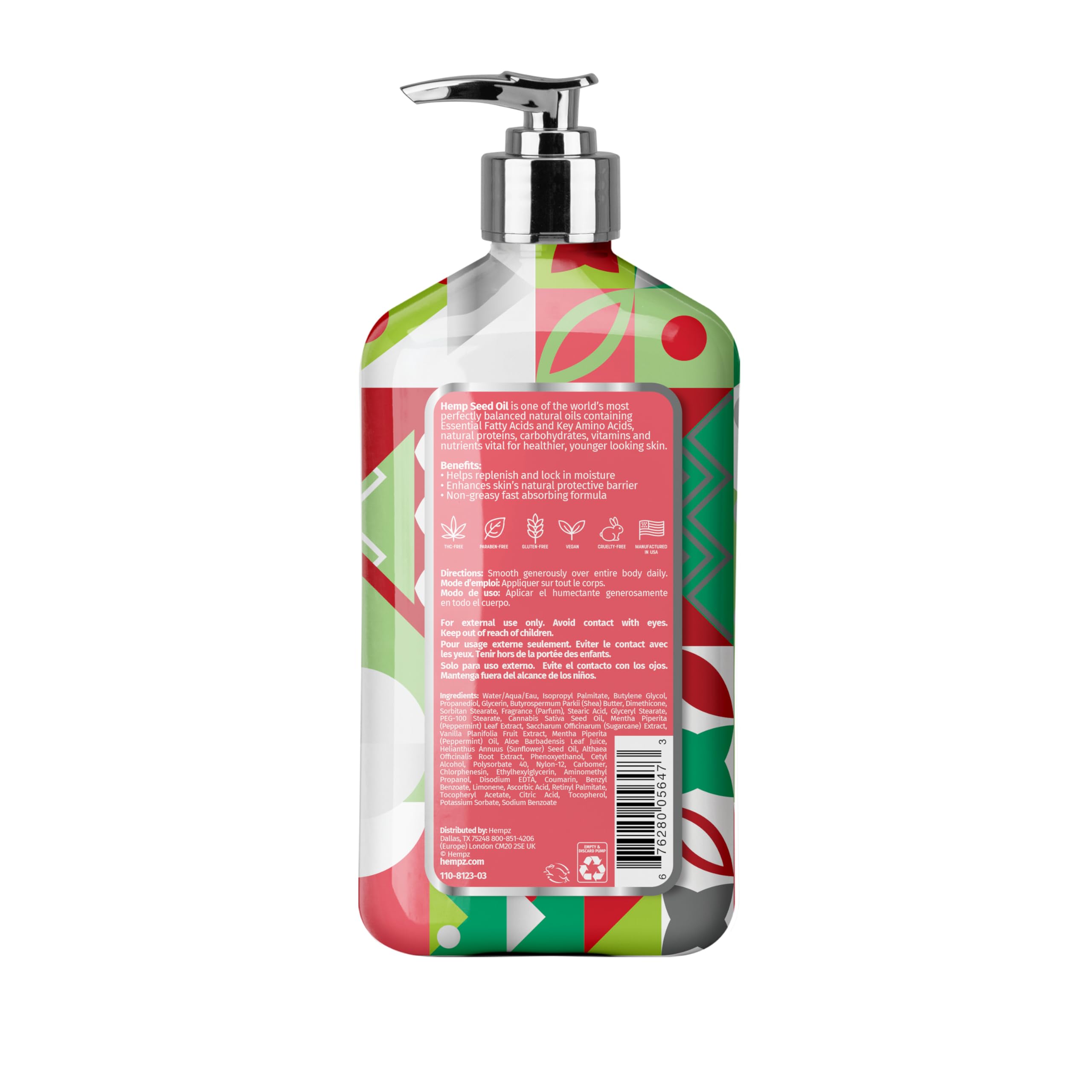 Amazon.com : Hempz Crushed Peppermint Sugar Body Lotion