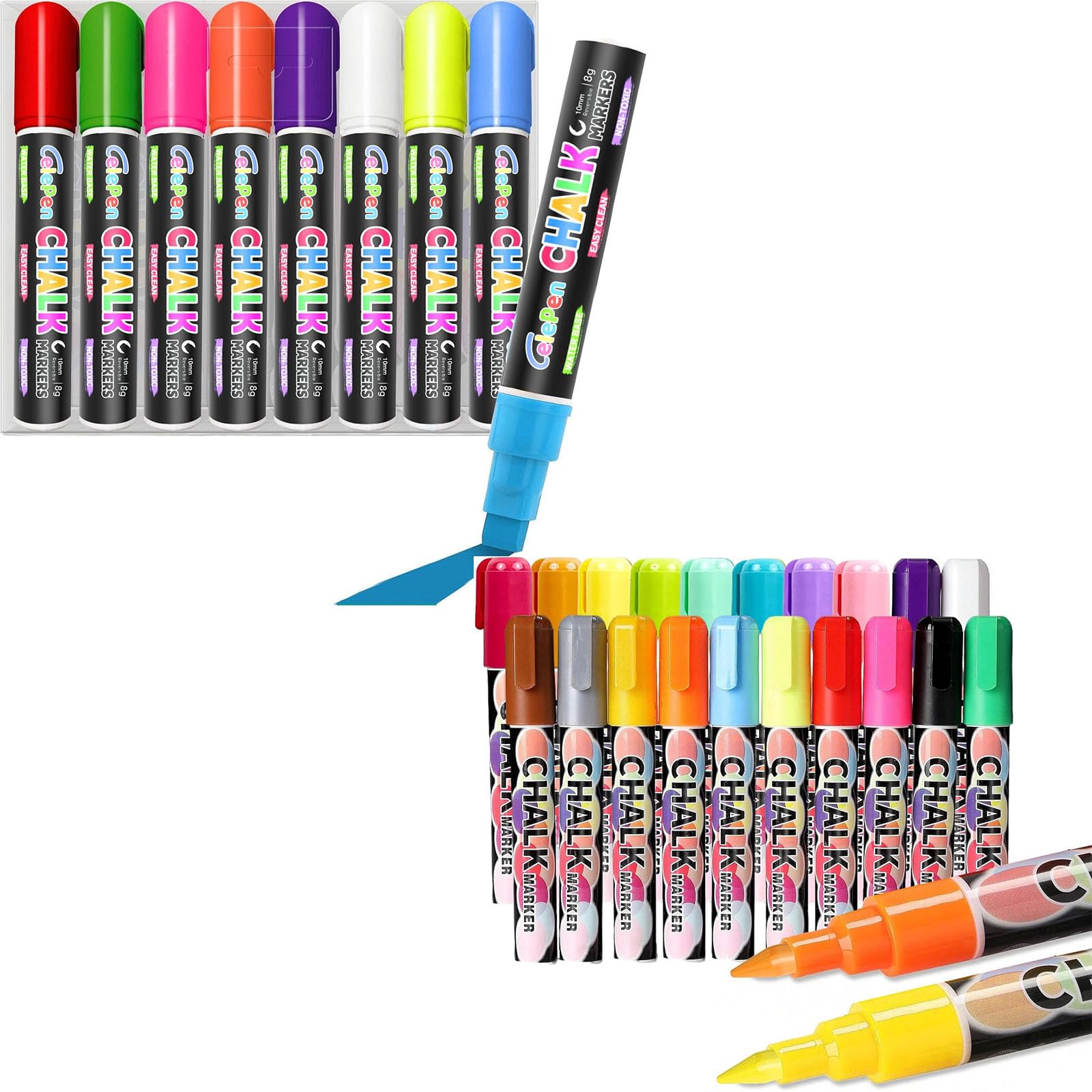 Amazon.com: Window Chalk Markers for Cars Glass Washable, 8 Colors