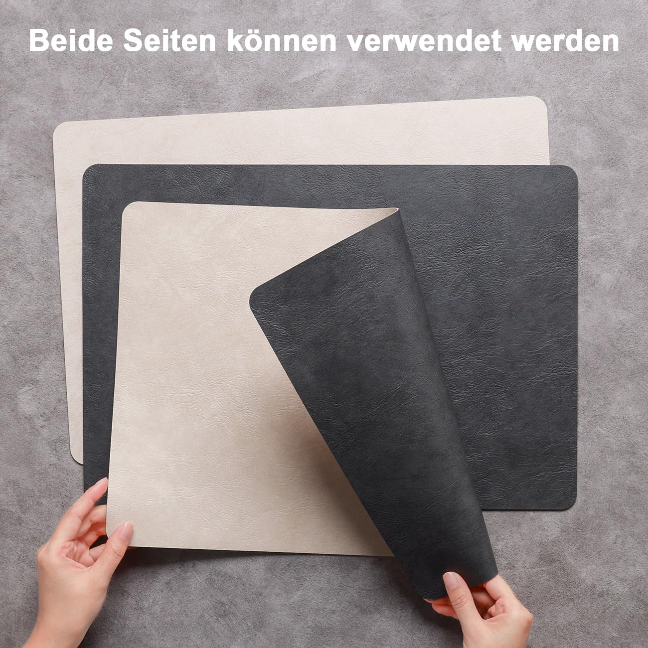 Banchif Platzsets abwaschbar Tischsets Untersetzer Platzdeckchen 4er Set – Ansicht 2