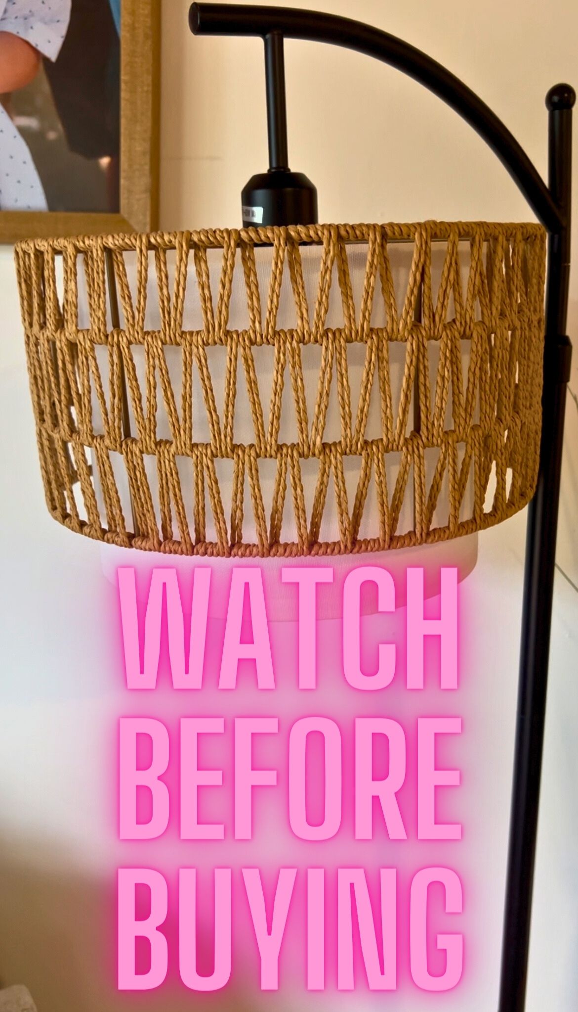 Real Review of Rattan Floor Lamp