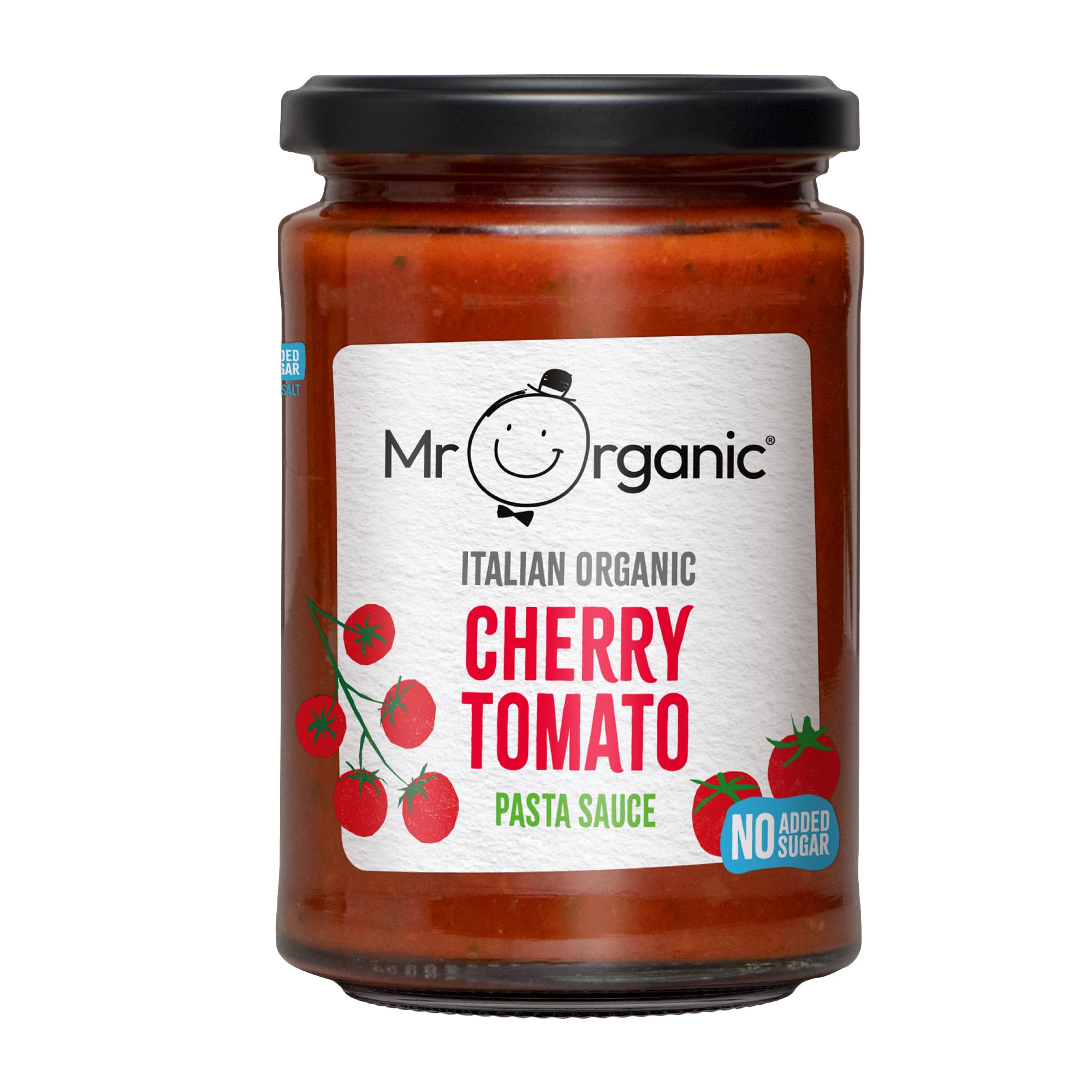 Authentic Italian Cherry Tomato Pasta Sauce, 350g - Non GMO & Preservative Free - Gluten Free - Made With Tomatoes - Easy Home Cooking