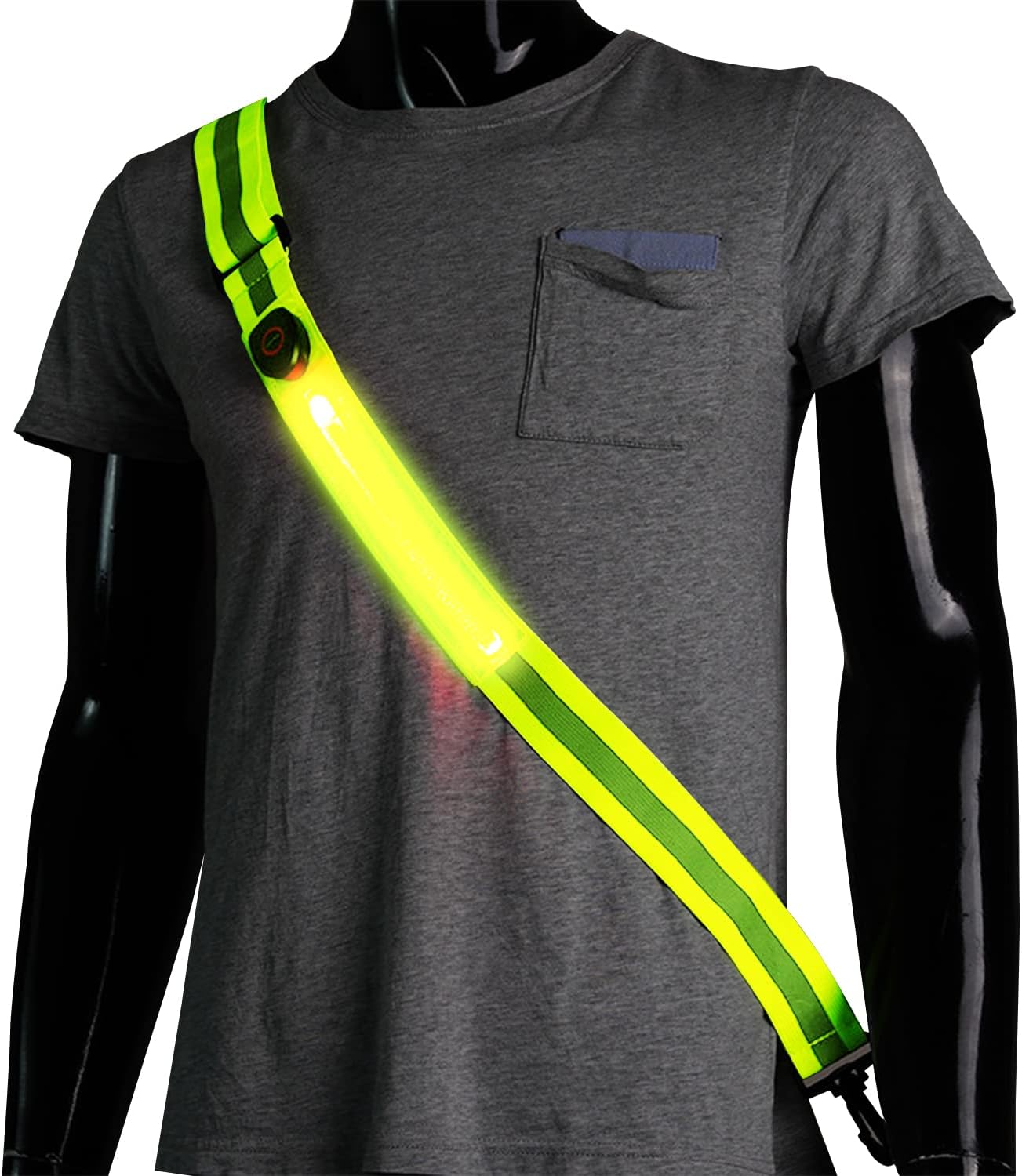 LED Reflective Sash, Night Running Gear Reflective Sash High Visibility