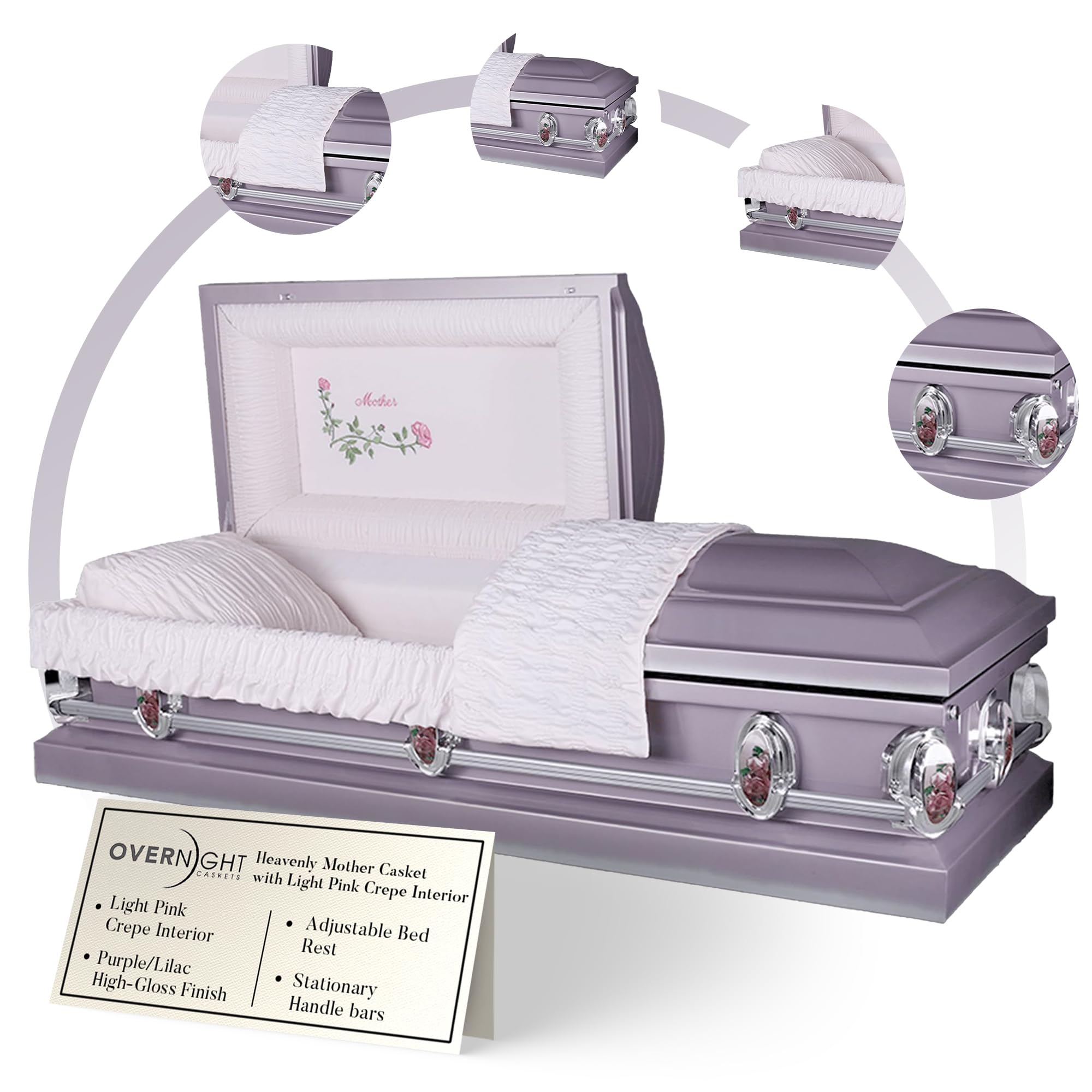 Amazon.com: Overnight Caskets Heavenly Mother Funeral Metal Casket