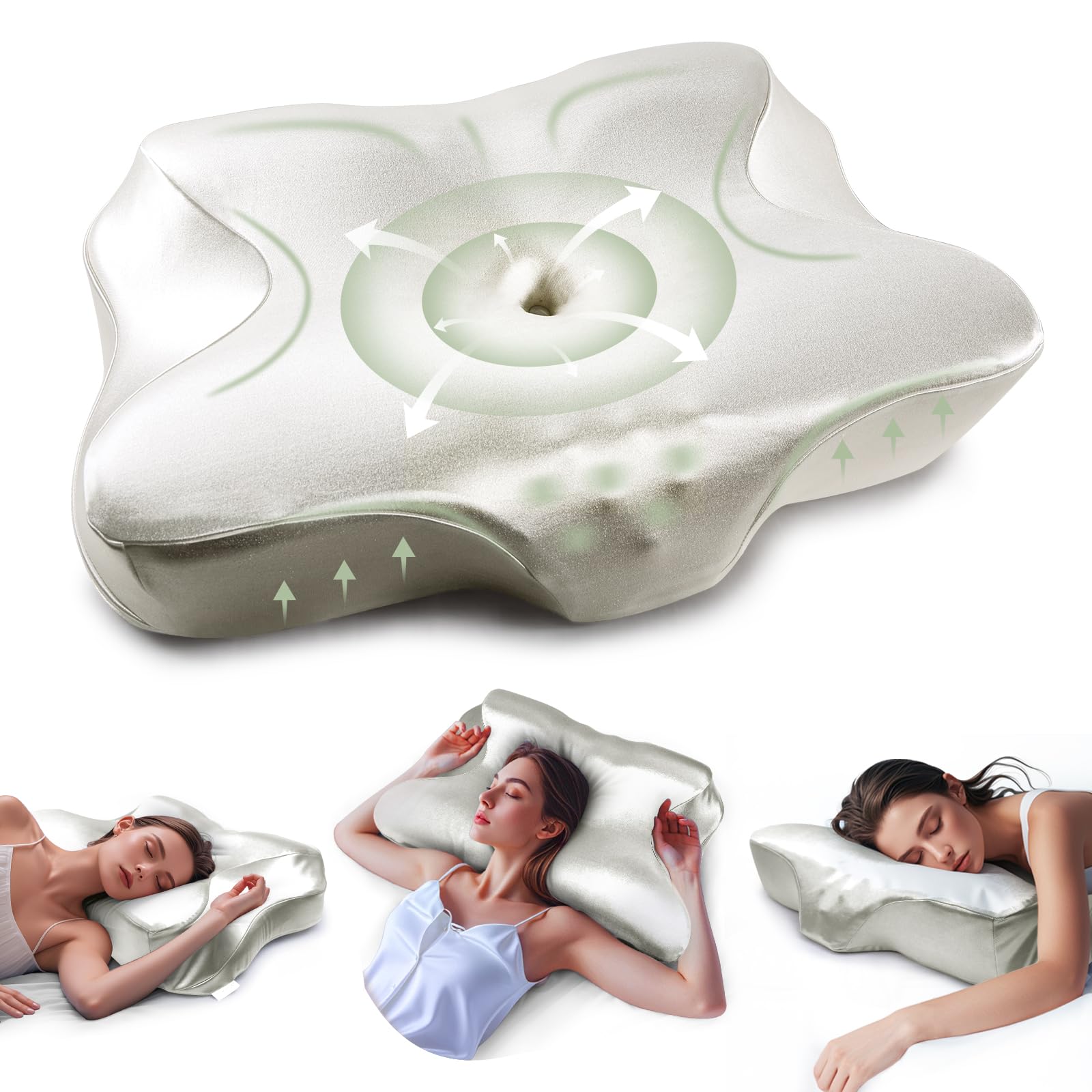 Amazon.com: MIMCAT Pain Relief Cooling Pillow for Neck Support