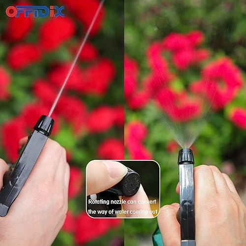 Miniatura 3 de OFFIDIX Regadera de vidrio, botellas de spray de mano, botella de riego de 0.4L13.5 onzas con boquilla ajustable para jardinería interior y exterior