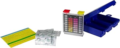 Deluxe 2-Way Swimming Pool Test Tablet Kit with Case - Tests pH and