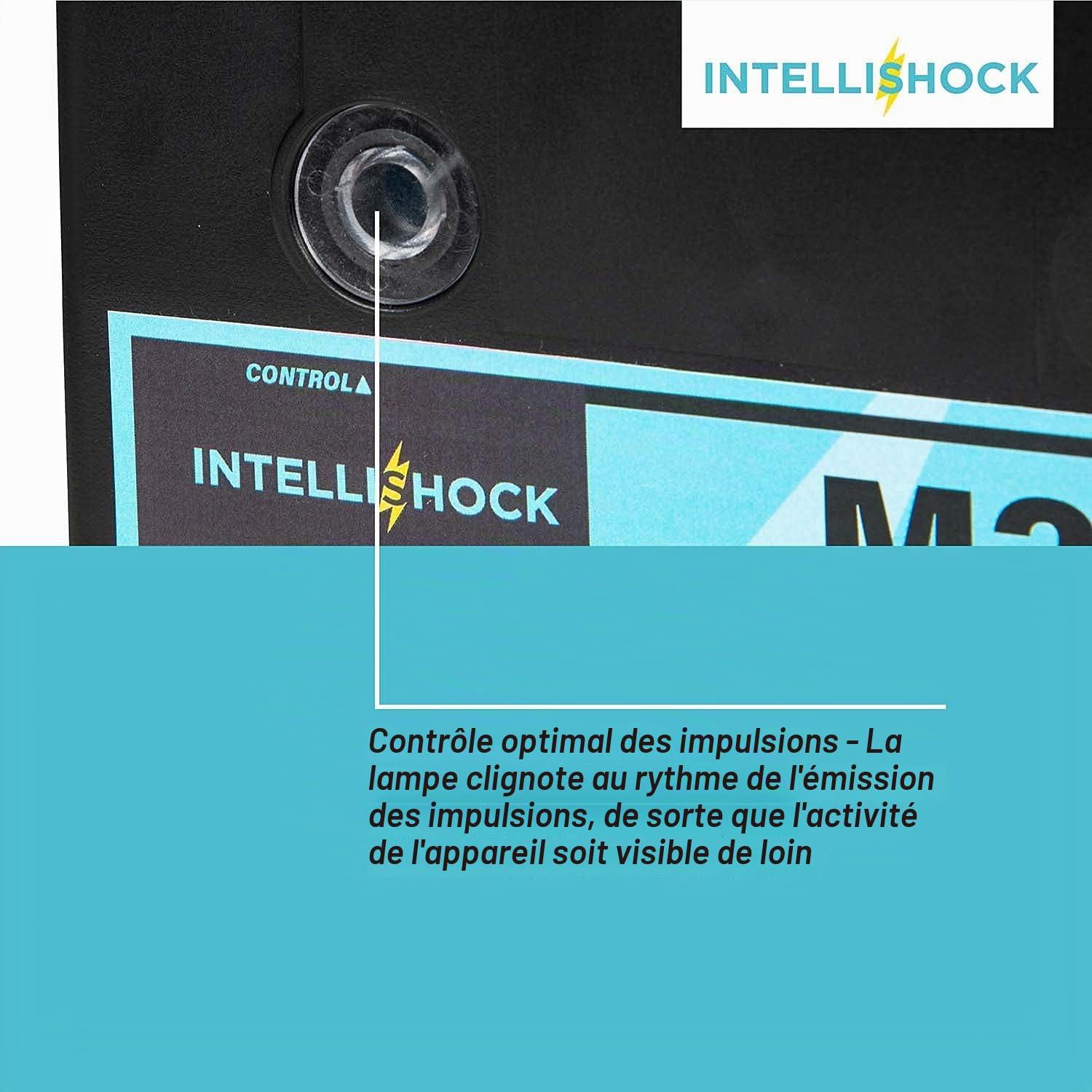 M300 Électrificateur de clôture électrique 230V puissante 4,4 J, idéale pour les filets à moutons de 10x 50m, affichage de la tension à 6 niveaux, pour une longueur de clôture de 20km