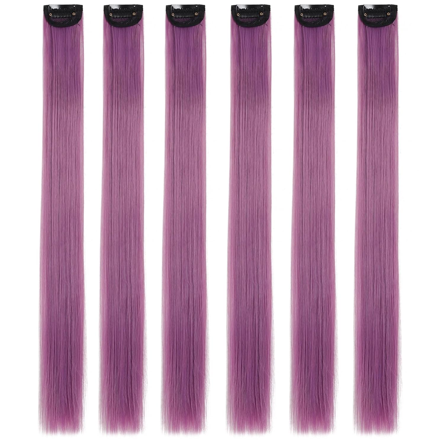 Hair Extensions,HJPJHTM Colored Hair Extensions,6pcs Party