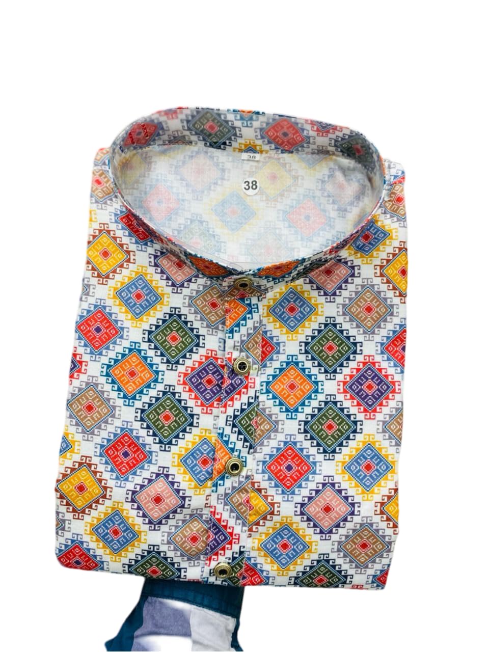 foxdx Men's Traditional Cotton Floral Printed Only Kurta-picture-47