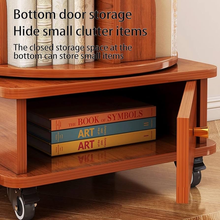 Amazon｜Sefne(セフネ) ブックシェルフ タワー，本棚 回転ラック