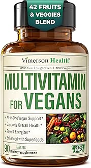 Vegan Multivitamin for Men and Women with Vitamins, Chelated Minerals, Vitamin D, B12, C, A & Zinc for Energy, Focus and Immune Health – Premium Womens and Mens Multivitamins & Multiminerals – 90 Tabs