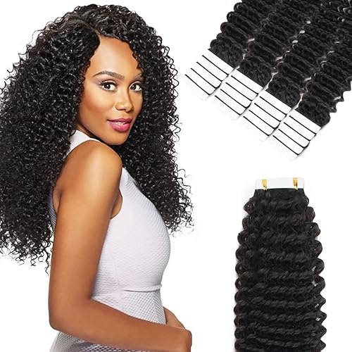 Miniatura 9 de Kinkys - Extensiones de cabello lacio brasileño virgen con clip, de 20 pulgadas, de doble trama, para mujeres negras, 7 piezas, 4.23 oz, 20 pulgadas
