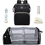 ANWTOTU Baby Diaper Bag with Changing Station,Diaper Bag Backpack,Diaper Bag,Large Capacity,900d Excellent Oxford(Ungrade Black)