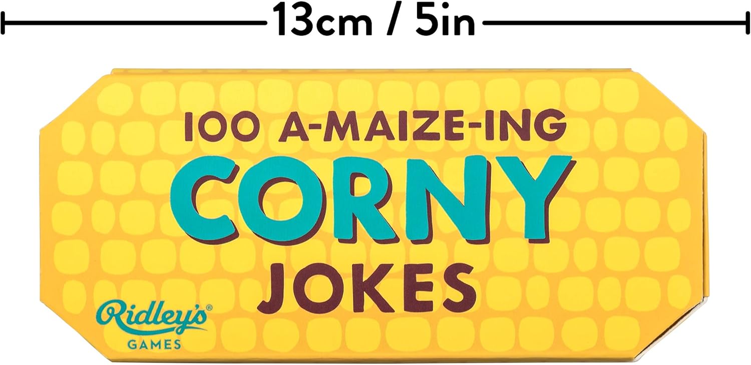 Ridley’s 100 A-maize-ing Corny Joke Cards – Includes 100 Jokes for Kids and Adults, Funny Jokes for Family-Friendly Fun – Makes a Great Gift Idea