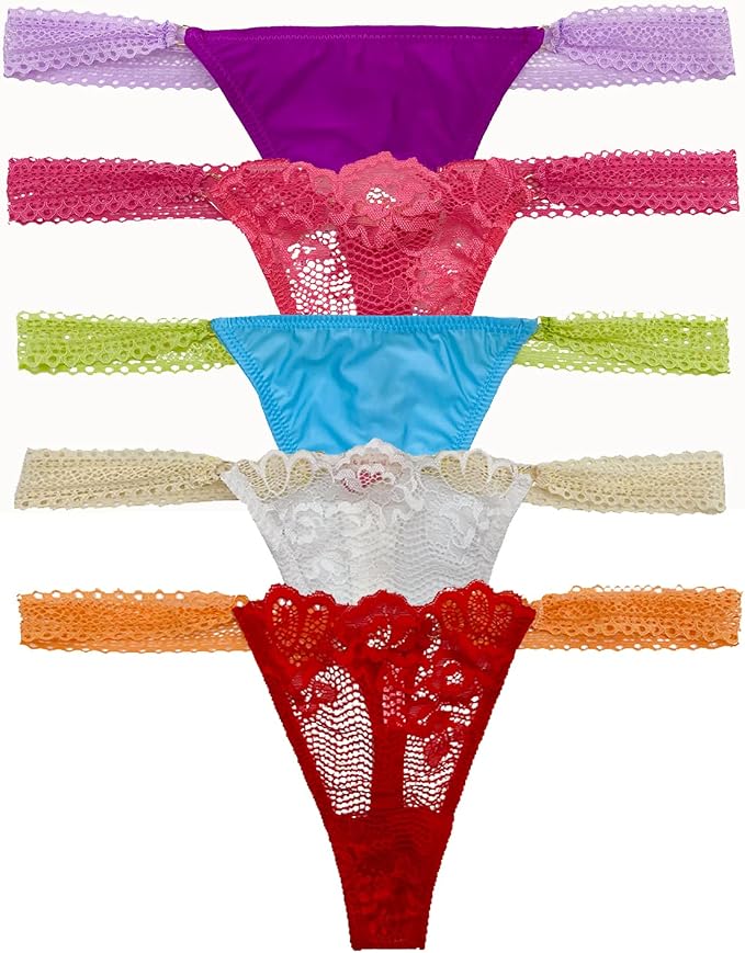 Amazon.com: Lolli Popitt Tanga suave y sedosa transpirable sin costuras  para mujer, ropa interior de algodón de encaje elástico no se muestra :  Ropa, Zapatos y Joyería