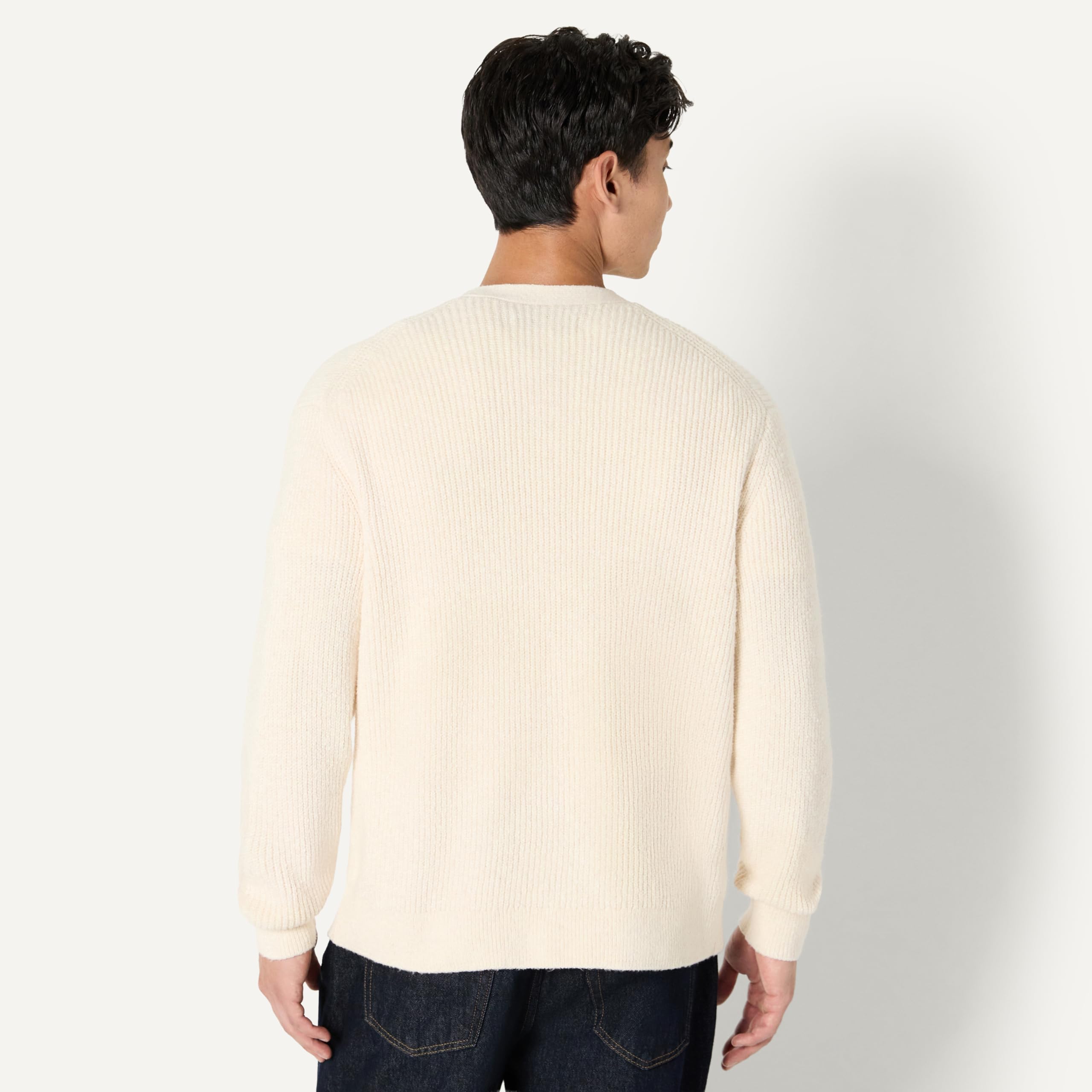 Amazon Essentials Cardigan en Coton Mélangé, Coupe Décontractée Homme