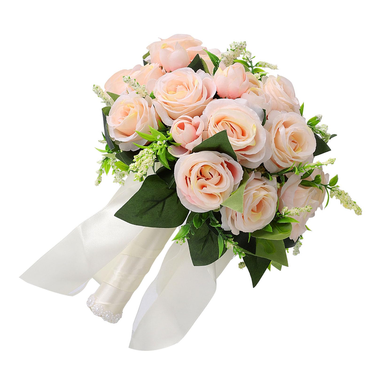 Arrangement floral synthétique Fafeicy haut de gamme aux pétales superposés