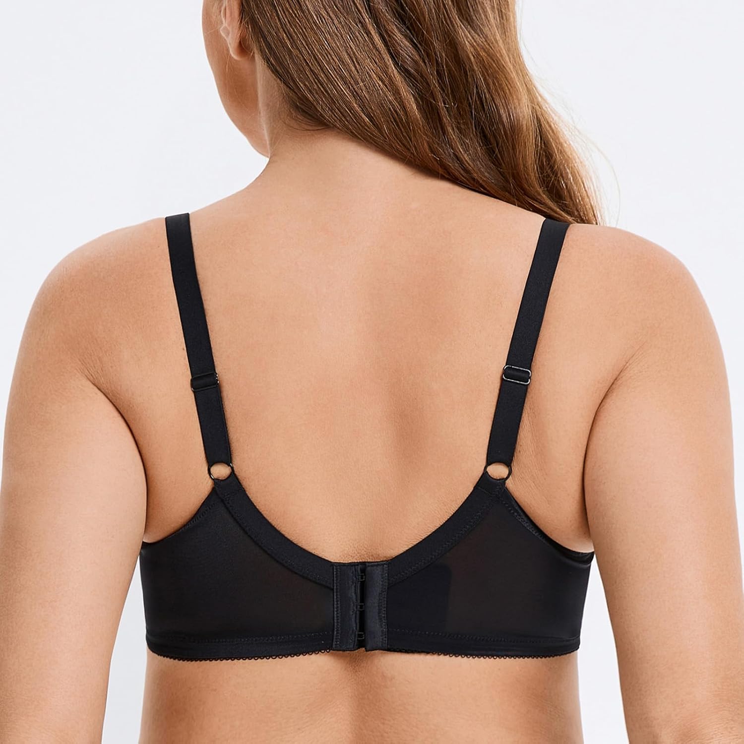 MELENECA Women's Minimizer Bras for Large Bust Underwire Plus Size Full Coverage Lace Bras - Image 2