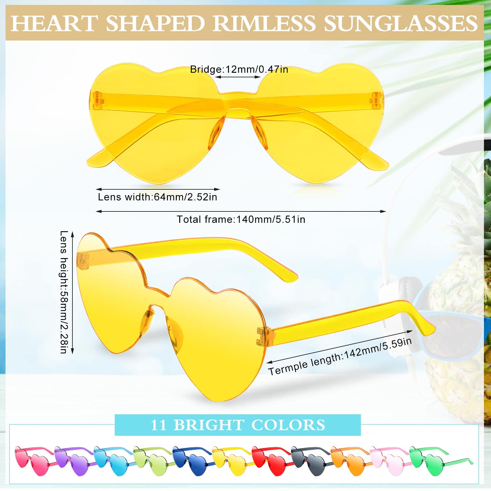 12 Sets 80s Fanny Pack and Heart Glasses, 12 Colorful Waist Bag 12 Heart Shape Sunglasses for Women Men 80s Party Favor Travel Running Rave Accessories