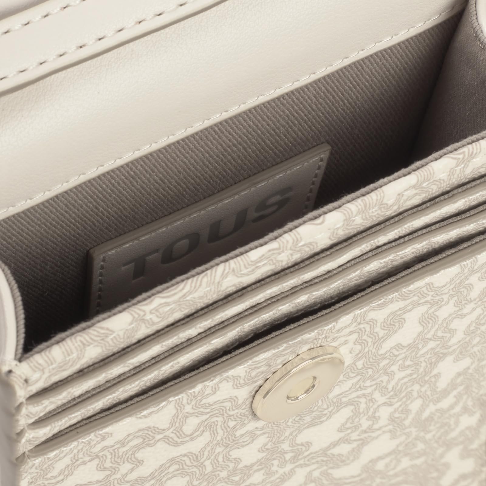 TOUS Funda De Móvil Colgante Beige, Para Mujer, Medidas 19,5 x 10,9 x 3,7 cm, Colección Kaos Mini Lines
