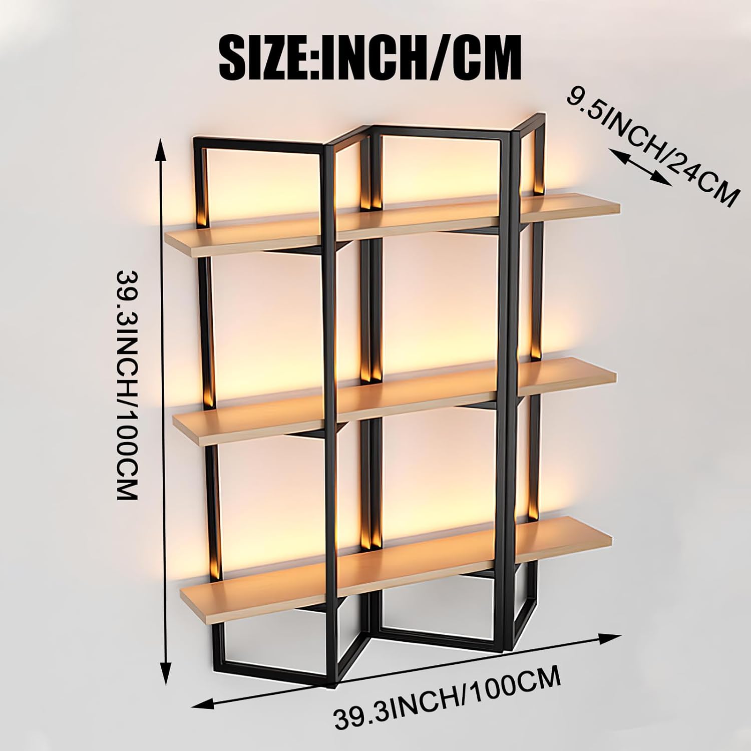 39.3inch 2 Folding Wine Rack, Retractable Foldable Wall-Mounted Wine Rack, DIY Splicing Iron Wine Rac (Black, 2 Folded)