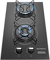 Cooktop a Gás, 2 Bocas, Mondial, Preto/Inox, Bivolt - CTG-04
