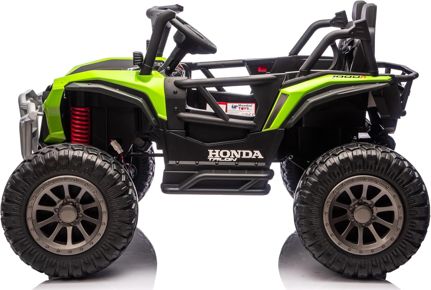 Macchina Elettrica 4x4 Motori 24V Maxi Buggy Honda Talon Fuoristrada 2 Posti per Bambini Ruote in Gomma Cinture a 3 Punti Telecomando Bluetooth fino a 60kg