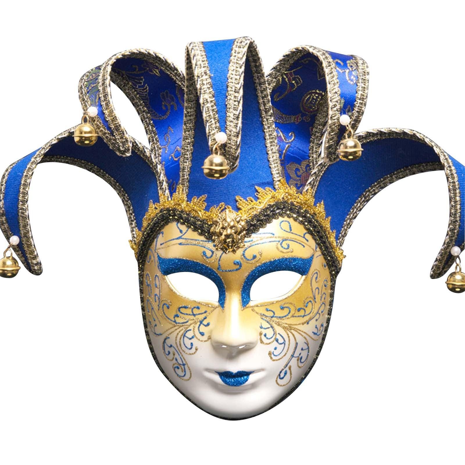 Generisch Full Face Mask Men Women Colourful Fancy Dress Masks Masquerade Jester Masks Vintage Venetian Carnival Mask Cosplay Accessories Festival Accessories for Masquerade Ball Carnival Party โ image 1
