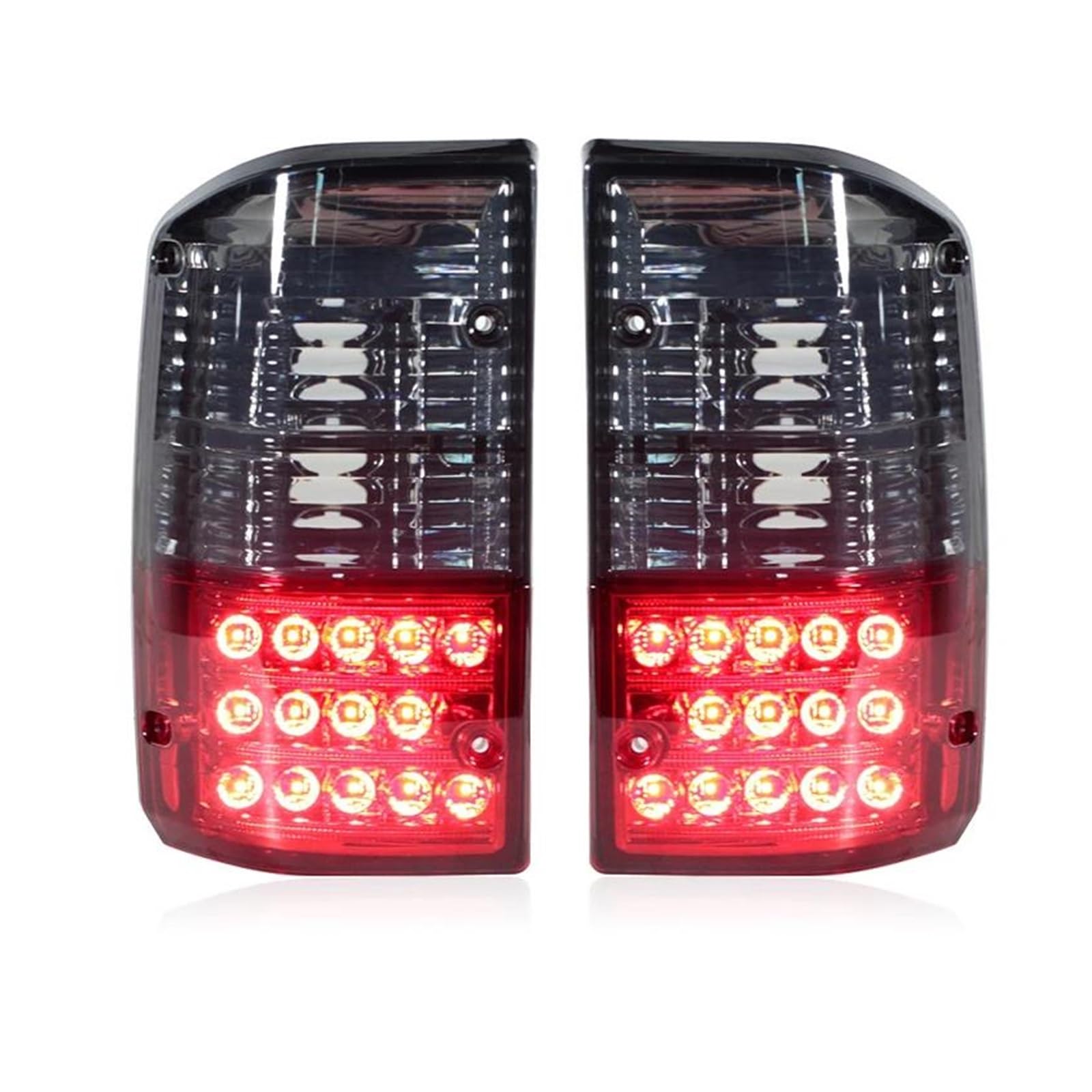 Riflettore della lampada della luce di stop dell'a Per N&issan Per Patrol GQ Y60 GR 1987-1997 1 Paio Fanali Posteriori Neri E Rossi 26555-05J00 26550-05J00 LED Lampada Freno(Rosso)
