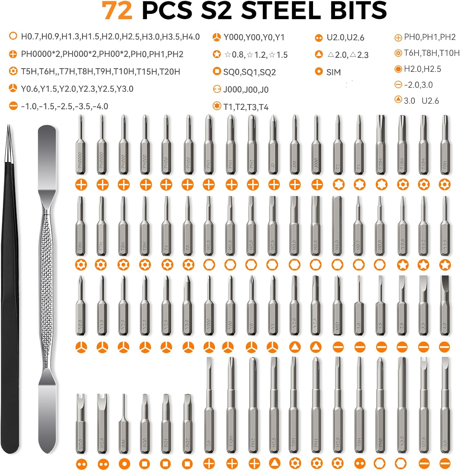 80 in 1 Mini Electric Screwdriver Set, Precision Cordless Screwdriver with OLED Smart Display, Magnetic Computer Repair Tool Kit for PC, Laptop, PS5, Electronics