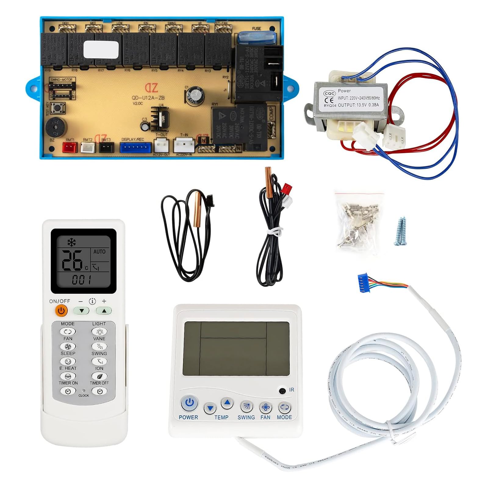 Buxuaaaa Intelligent Temperature Regulator Control Board for Air Conditioning Unit Repair and Replacement Conditioning Control Panel