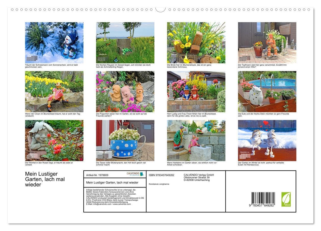 Mein Lustiger Garten, lach mal wieder (hochwertiger Premium Wandkalender 2026 DIN A2 quer), Kunstdruck in Hochglanz: Lustiger Gartenkalender für die ganze Familie (CALVENDO Spass)