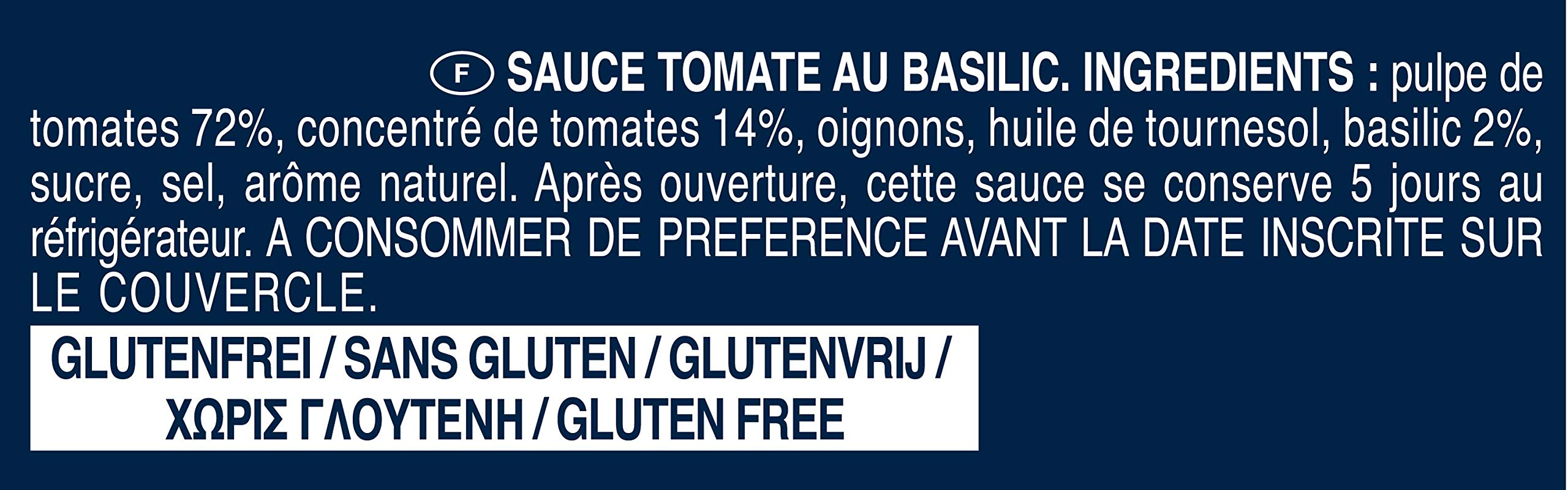 Barilla Sauce Tomate au Basilic 400 g - Lot de 6