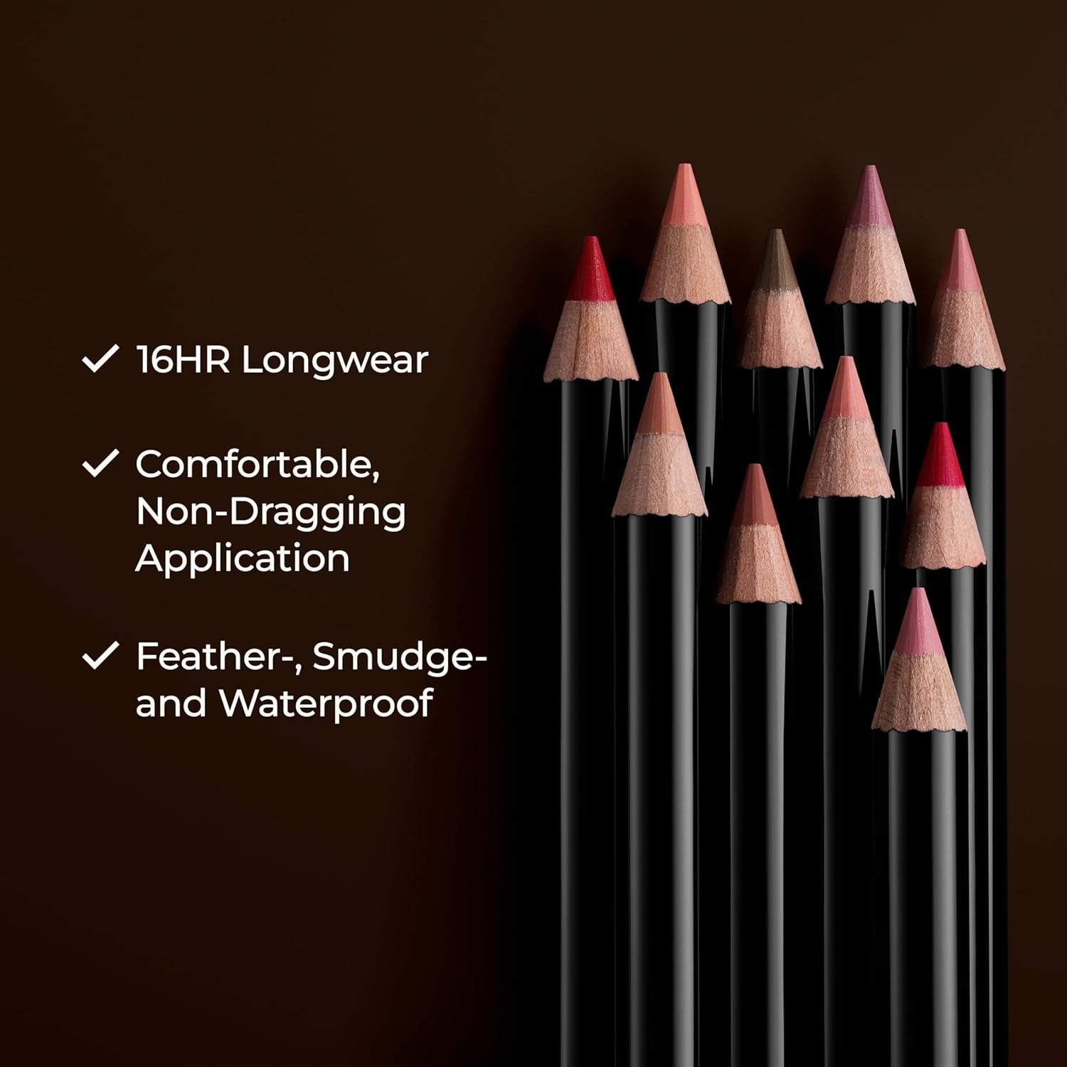 Laura Mercier Caviar Perfecting Lip Liner Pencil, 16HR Longwear, Comfortable Non-Dragging Application, Feather and Water-Proof, Infused with French Hyaluronic Acid and Vitamin E - Image 4