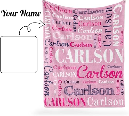Miniatura 7 de Mantas personalizadas con nombre para niños, mantas de bebé personalizadas para niños y niñas, manta de nombre personalizada súper suave para niños