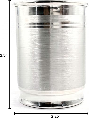 Miniatura 15 de Vidrio con sello de plata pura 999 - Estilo #03 (vidrio 4.0 pulgadas -3.53 oz)
