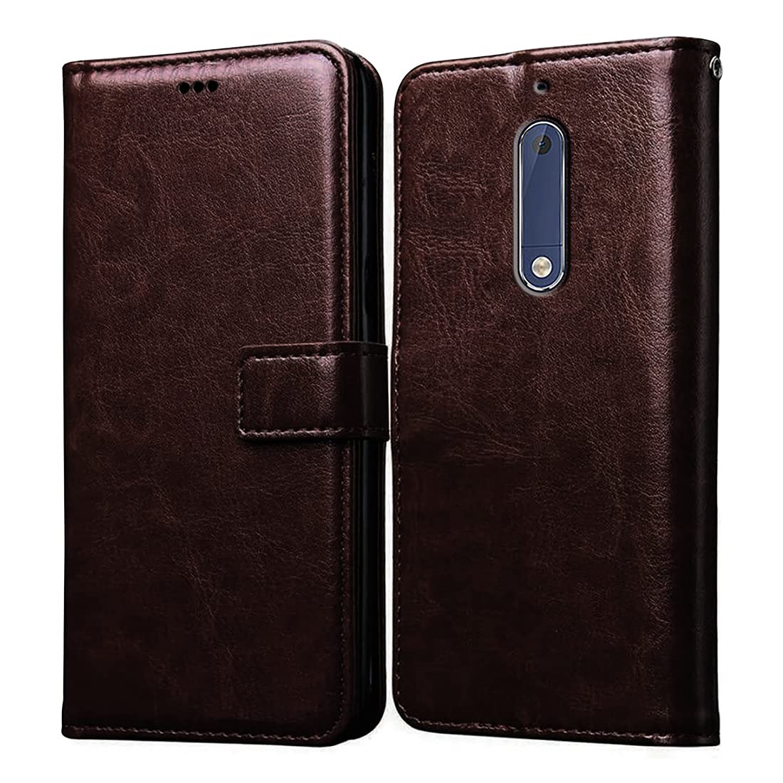 Amazon Brand- Solimo Flip for Nokia 5 (Leather_Coffee) (B0BHV23NXH) Amazon Price History, Amazon Price Tracker