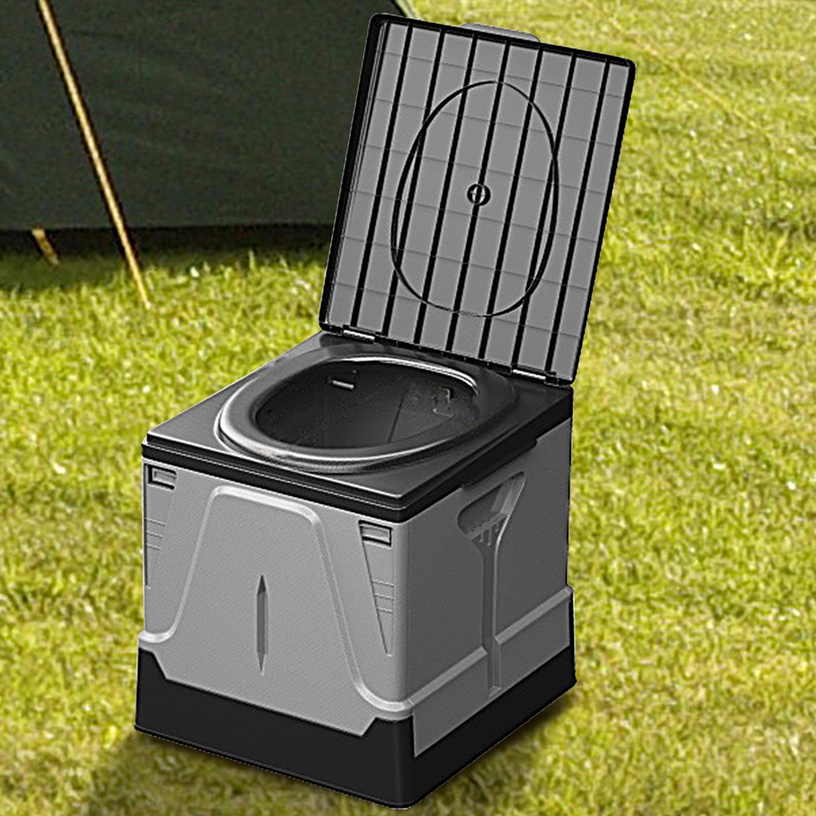 Inodoro Plegable para Viaje Retráctil Telescópico Plegable Transportable | Orinal de Viaje Portátil para Coche Retráctil Telescópico Capacidad De Carga 181 kg, Adultos, Camping, Senderismo,