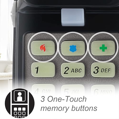 Miniatura 4 de Teléfono con cable ATT 688 pies Negro