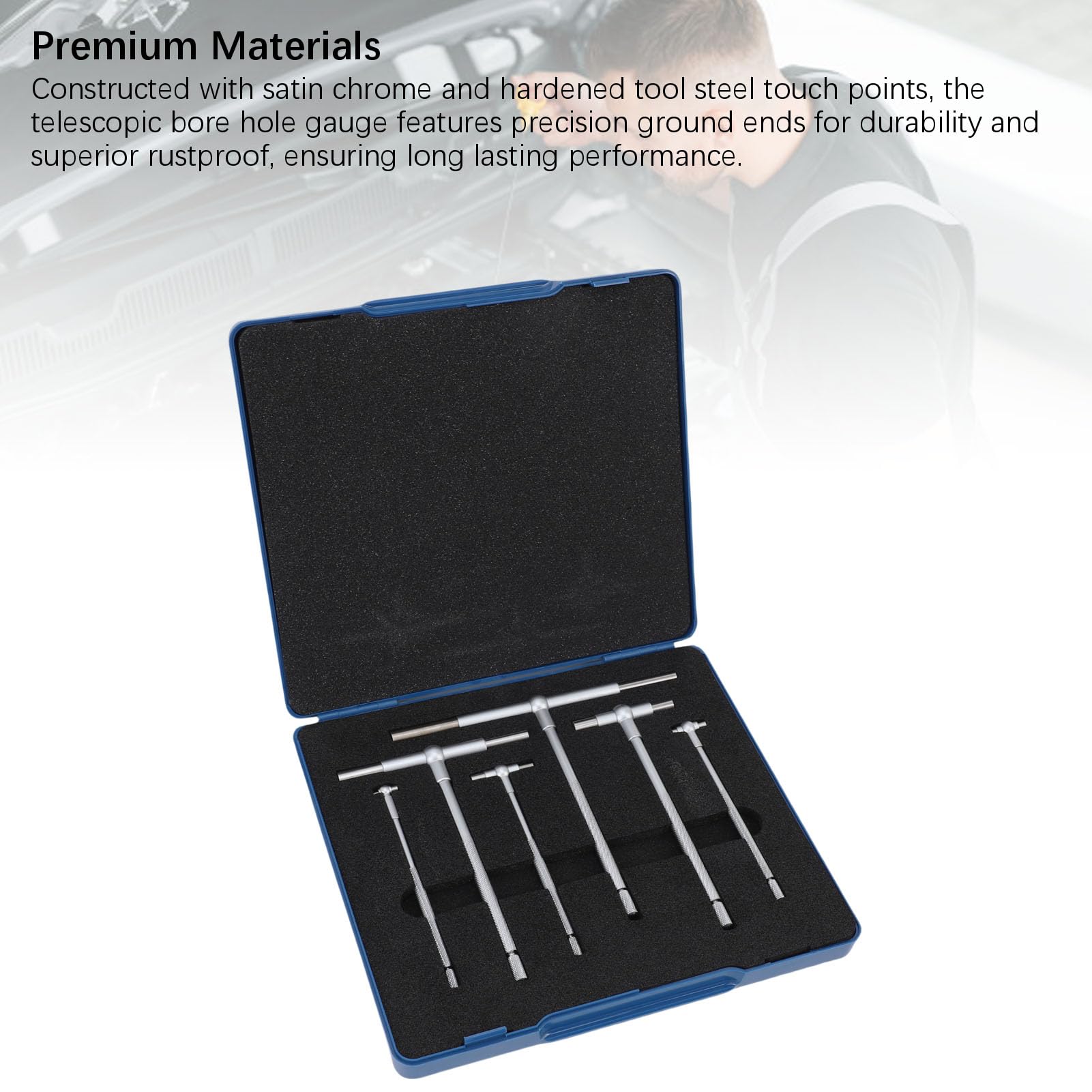Mingzhe Telescoping Bore Gauge Set High Precision Measurement Tool for