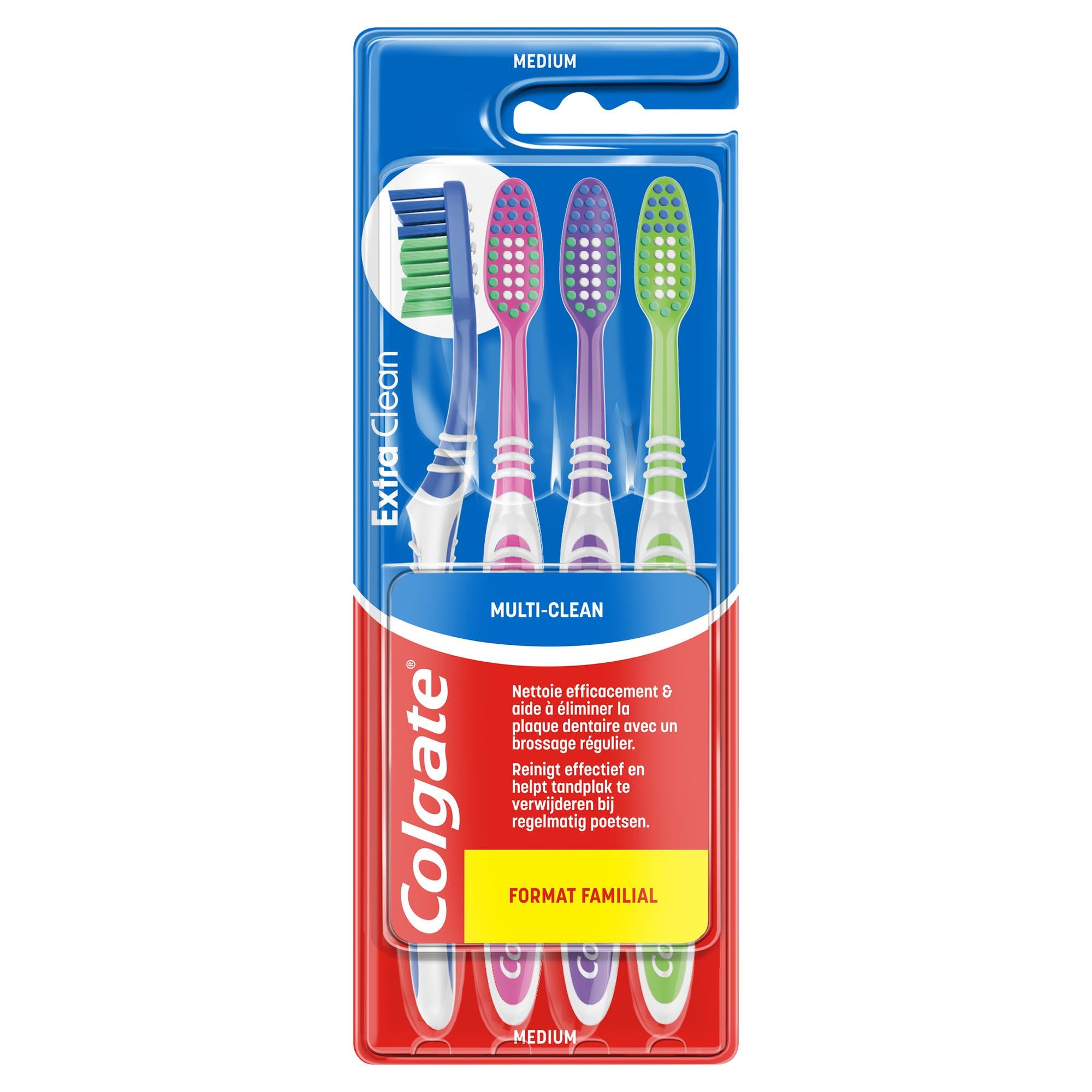 Colgate - Dentifrice Chlorophyle - 24x75ml + 8 Brosses à dents Medium